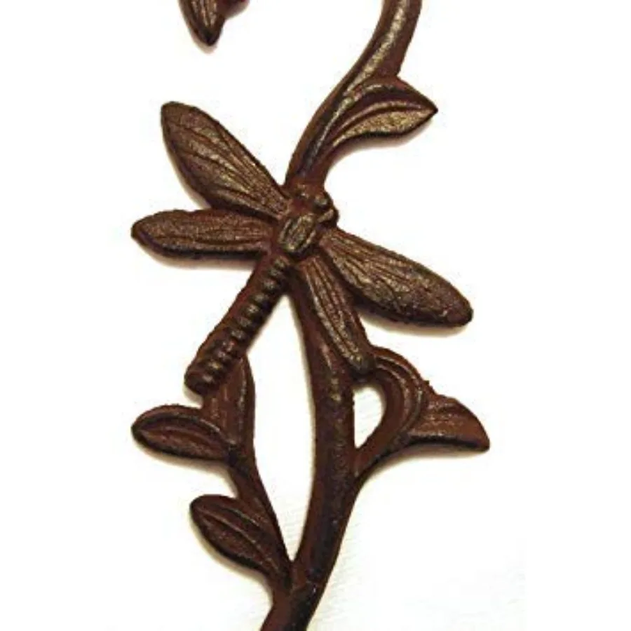 Libellen-Pflanzenhaken aus Gusseisen, Vogelfutter-Aufhänger