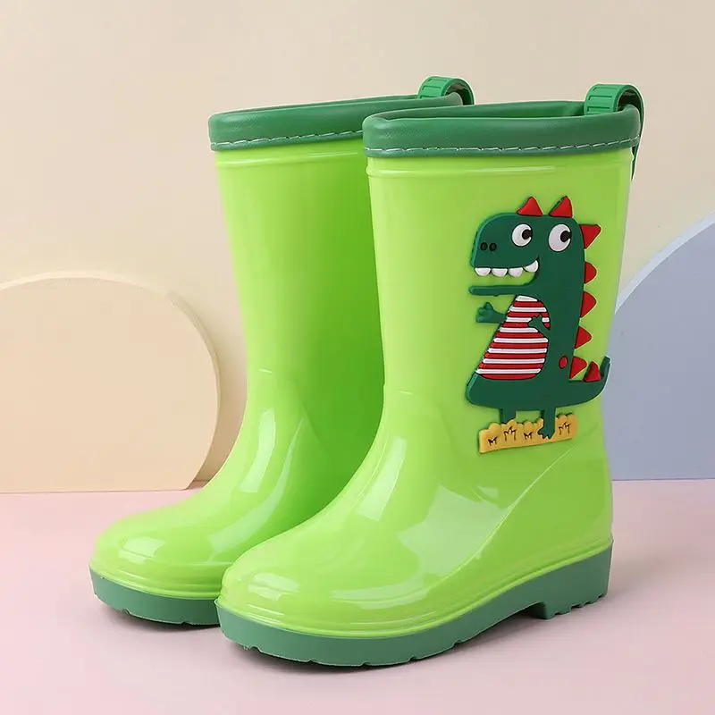 

Kids Rain Boots for Boys Girls Toddler Waterproof Non Slip Puddle Stomper Cute Animal Design School Outdoor Shoes