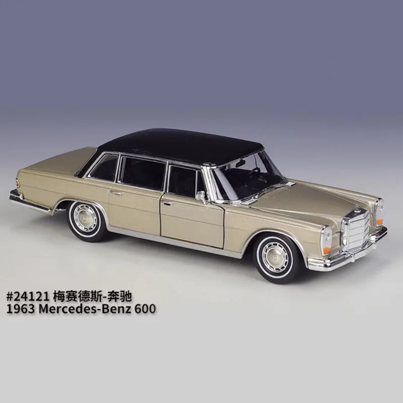 

WELLY масштаб 1:24 1963, 600, имитация игрушечного автомобиля из сплава, модель подарка, сувенирный орнамент, классическая коллекция