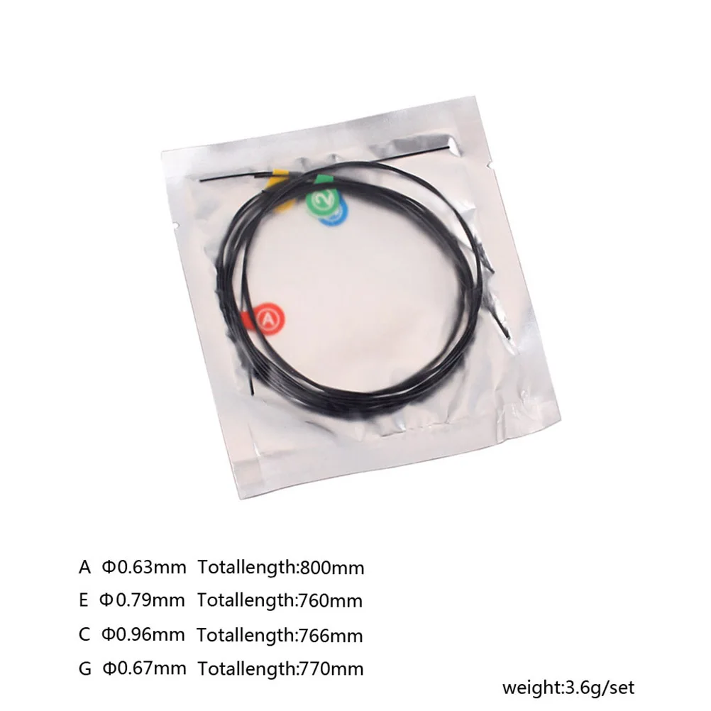 

4pcs Ukulele Strings Black C Nylon String For Ukulele Bright Tone Durable Replacement Instrument Parts Accessories