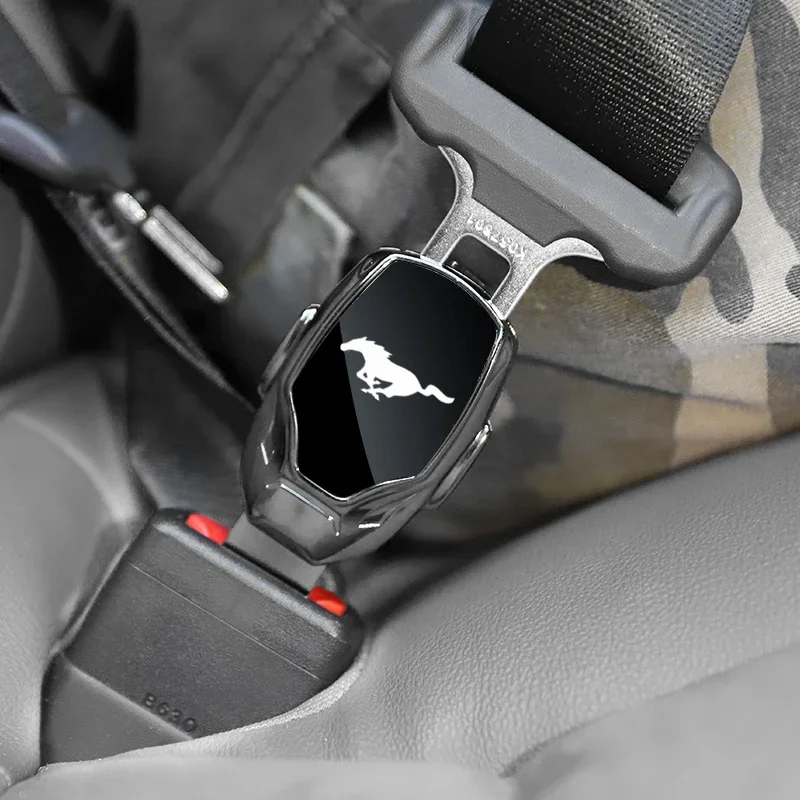 Car Safety Belt Extension Device Extension Fixed Buckle Shockproof Plug Lock Buckle For Ford Mustang GT SHELBY Auto Accessories view 5