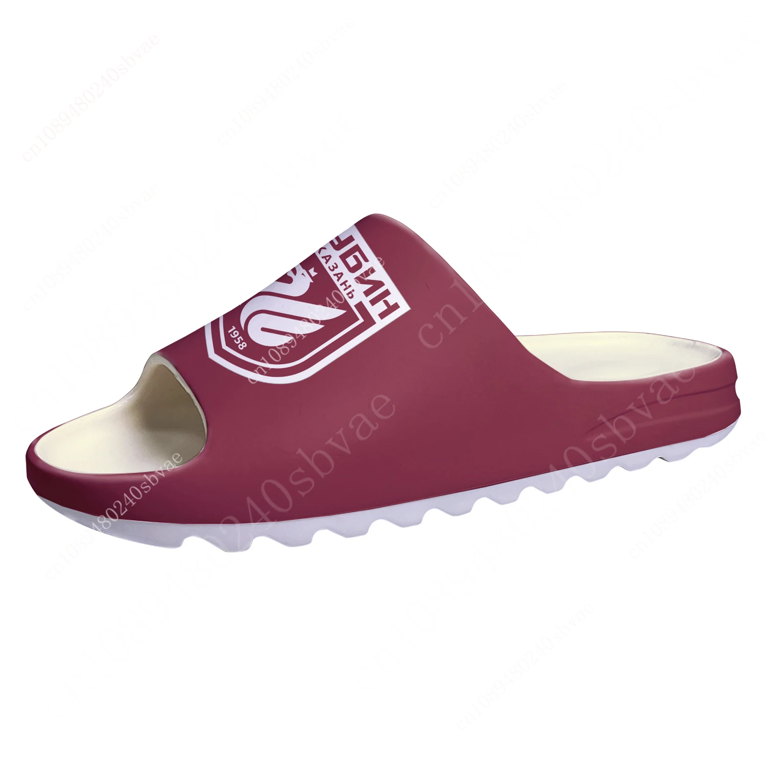 

Футбольный клуб Рубин FC Rubin Kazan Hockey Custom Made Soft Sole Sllipers Home Clogs Mens Womens Teenager Step On Water Shoes