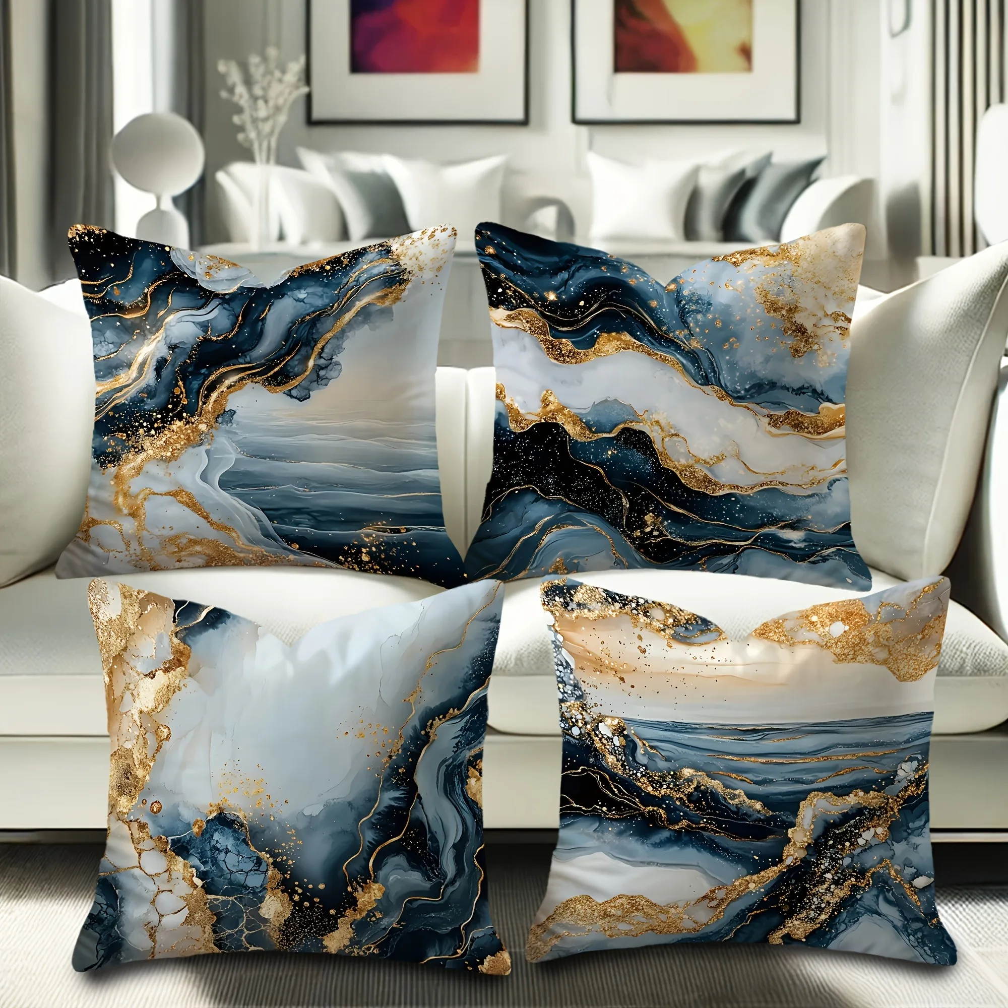 

Красочная жидкая художественная наволочка для спальни, гостиной, дивана, домашнего декора, полиэстеровая наволочка с застежкой-молнией