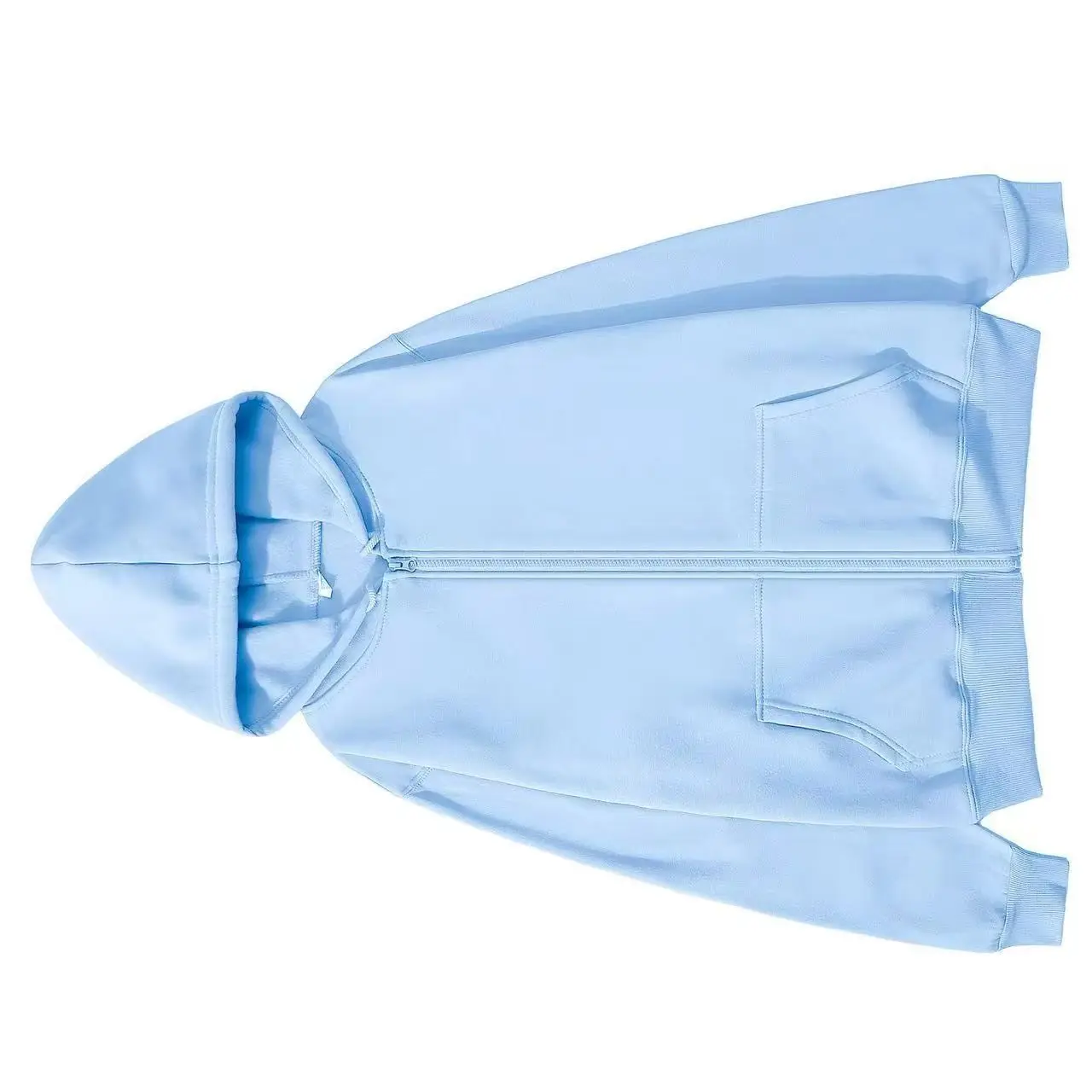 2025 ملابس رياضية بلون واحد عصرية غير رسمية للخريف/الشتاء سترة صوفية دافئة بقلنسوة