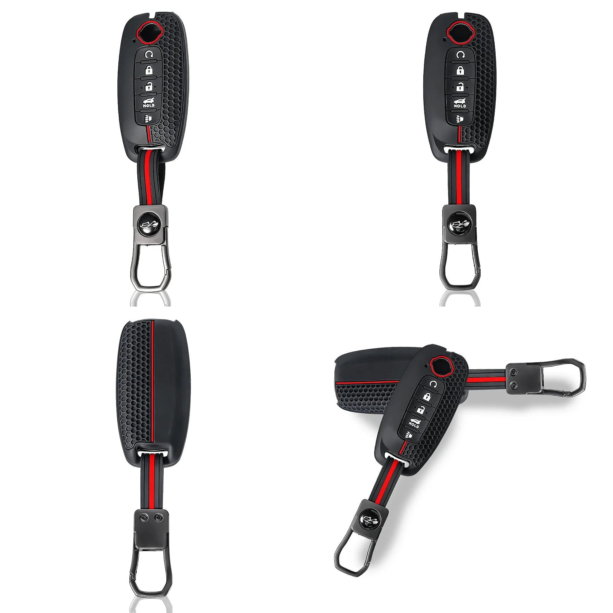 Silicone Car Key Fob Cover Case for Nissan Versa X-Trail T33 Serena Rouge Kicks Pathfinder 2023