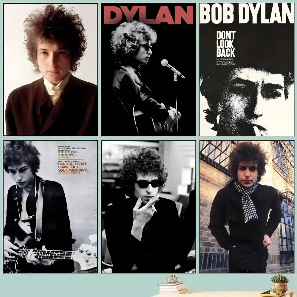 Bob D-Dylan Singer Poster Room Decor Home Wall Art Printing Waterproof Garage Bed Room Posters Gift