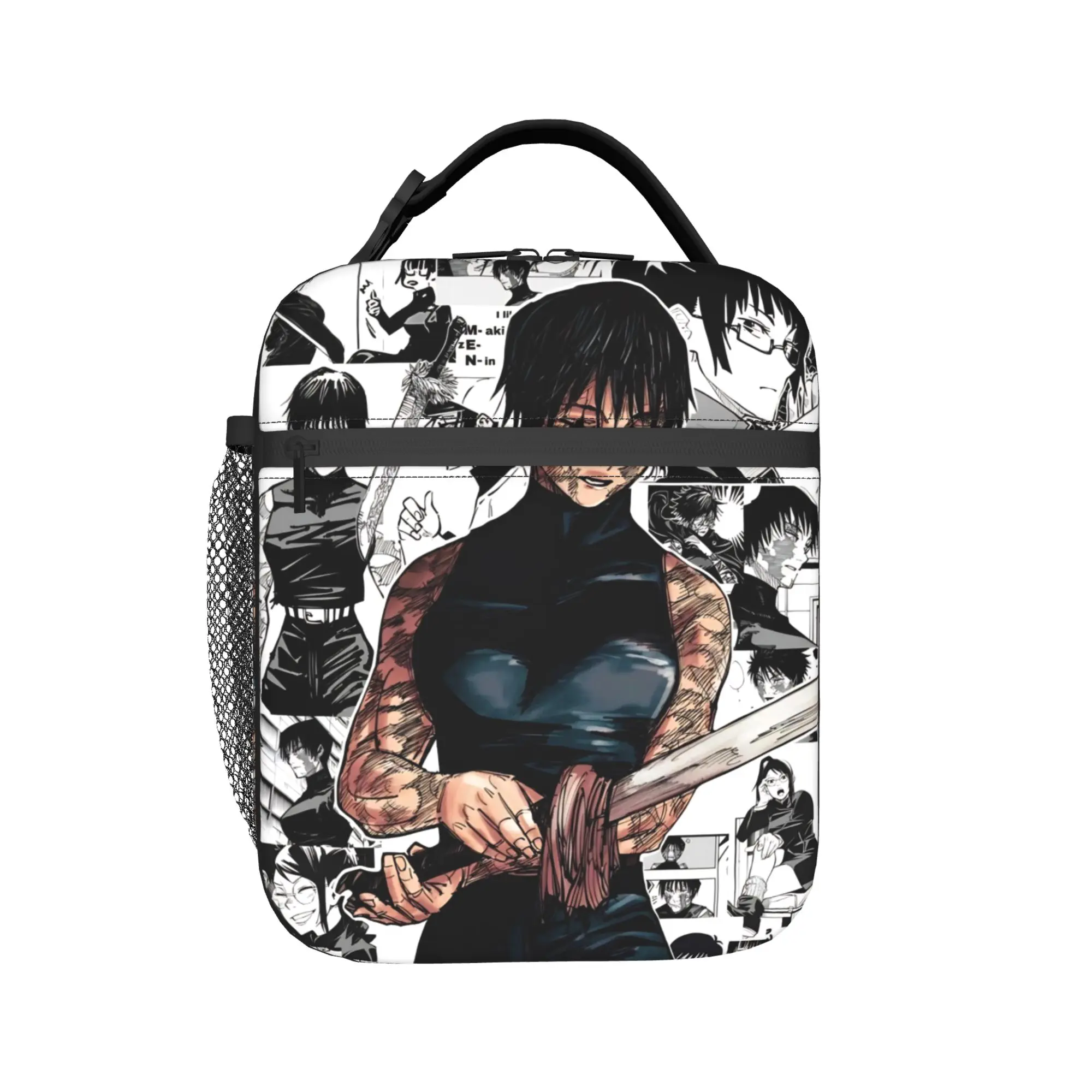 Maki Zenin Manga Insulated Lunch Bag Leakproof Jujutsus Kaisens Lunch Container Thermal Bag Tote Lunch Box Office  Travel
