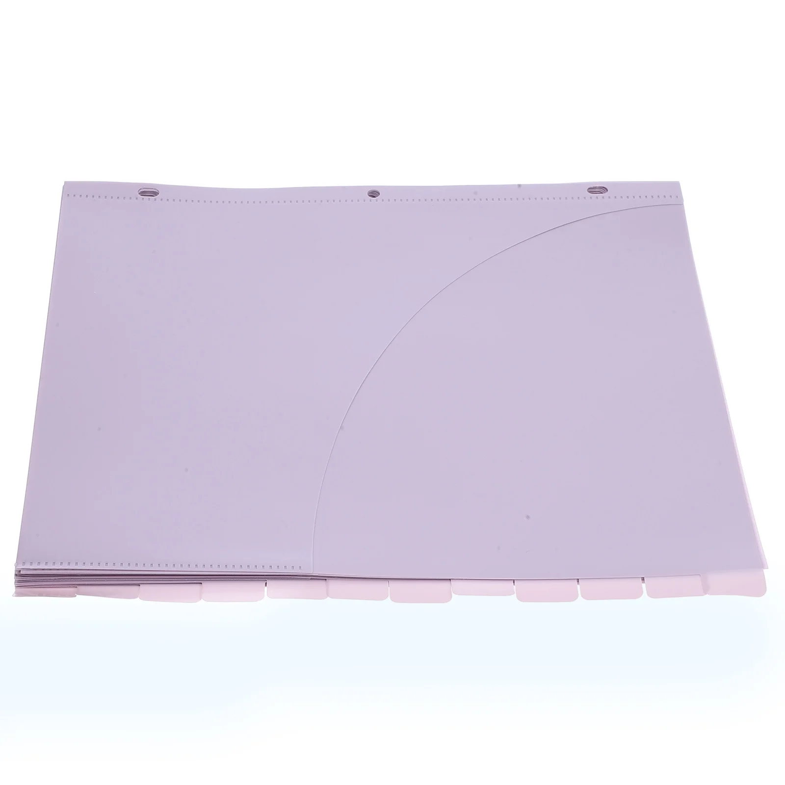 

12pcs A4 File Folder Pockets Waterproof Binder Organizer For School Office Home Use Plastic Page Dividers Letter Size Discbound