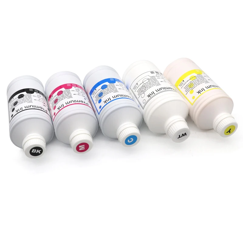 1000ml DTG Ink For DX5 DX6 DX7 TX800 XP600 I3200 Textile Garment Ink For Epson L1800 1390 R1900 R3000 9600 4800 F2000 Printer