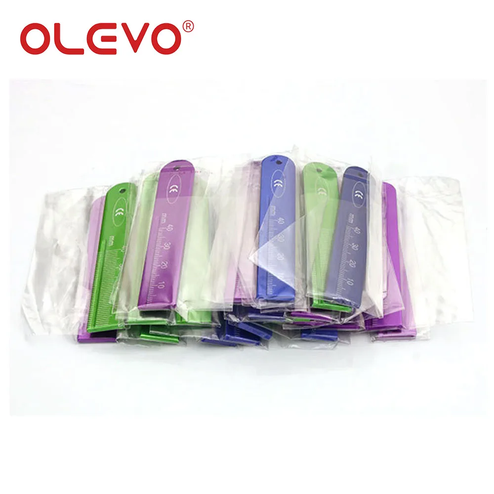 Olevo-体の測定器,歯,歯科,根測定器,歯の定規,識別子ツール,アルミニウム,1個