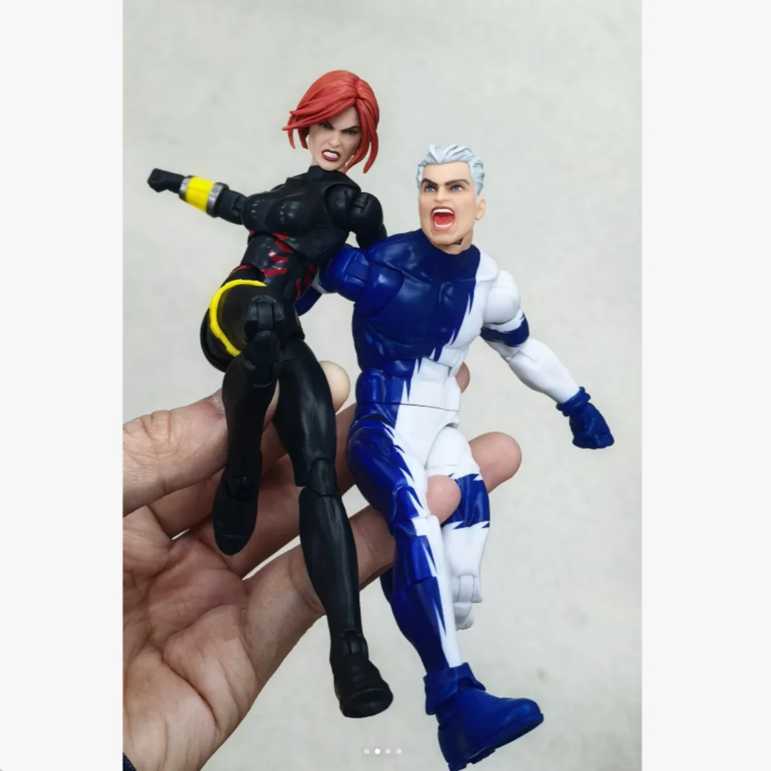 

Marvel Legends Series Black Widow Quicksilver 6 Inch Action Figure Anime Peripheral Model Garage Kit Customized Gifts For Adult