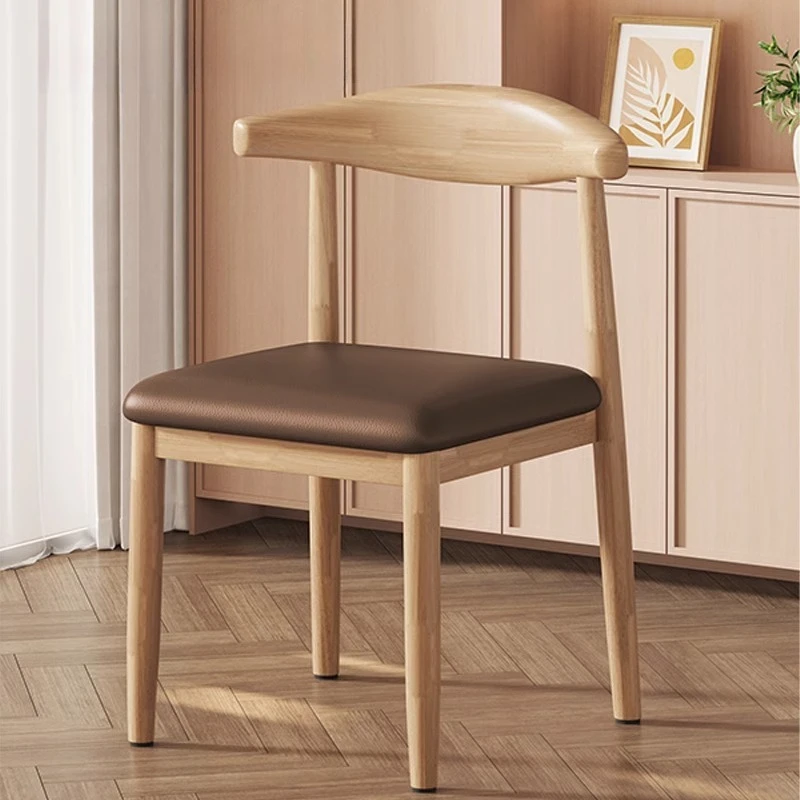 

Modern Dining Table Dining Chair Metal Frame Nordic PU Horn Chair Simple Home Internet Celebrity Chair Desk Stool Backrest