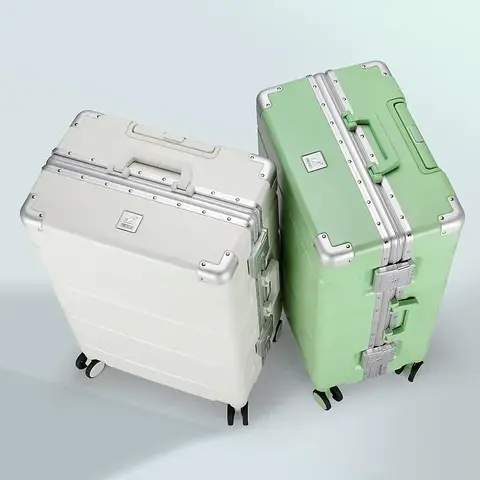 남성용 알루미늄 프레임 대용량 트롤리 케이스, 기내 수하물, 여행 비밀번호 탑승 상자, 롤링 슈트케이스, 20 인치, 22 인치, 24 인치, 26 인치, 28 인치