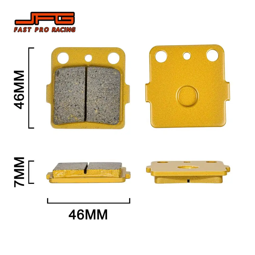 Motorcycle Brake Pads Disc 1 Pair Antirust For Honda Rancher 420 TRX250X Yamaha YFZ350 Raptor Banshee ATV Dirt Pit Off-Road Bike
