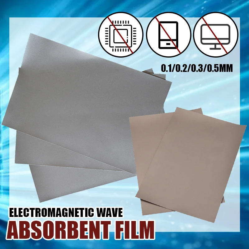 Electromagnetic Wave Absorbing Film Electromagnetic Shielding Film Materials Reduce the Electromagnetic Radiation 30x20cm