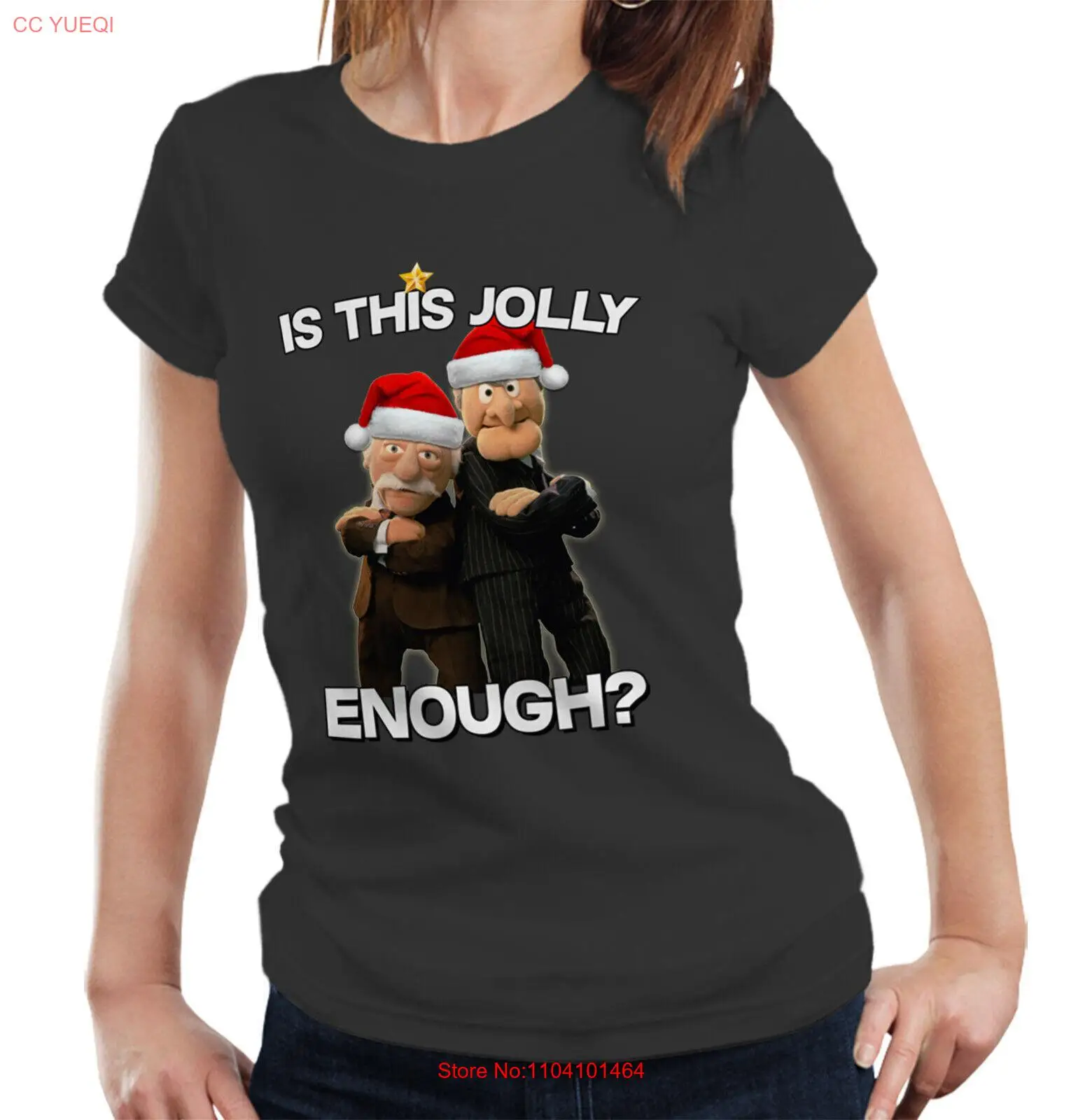 

Is This Jolly Enough Fitted Ladies TShirt Xmas Christmas Funny