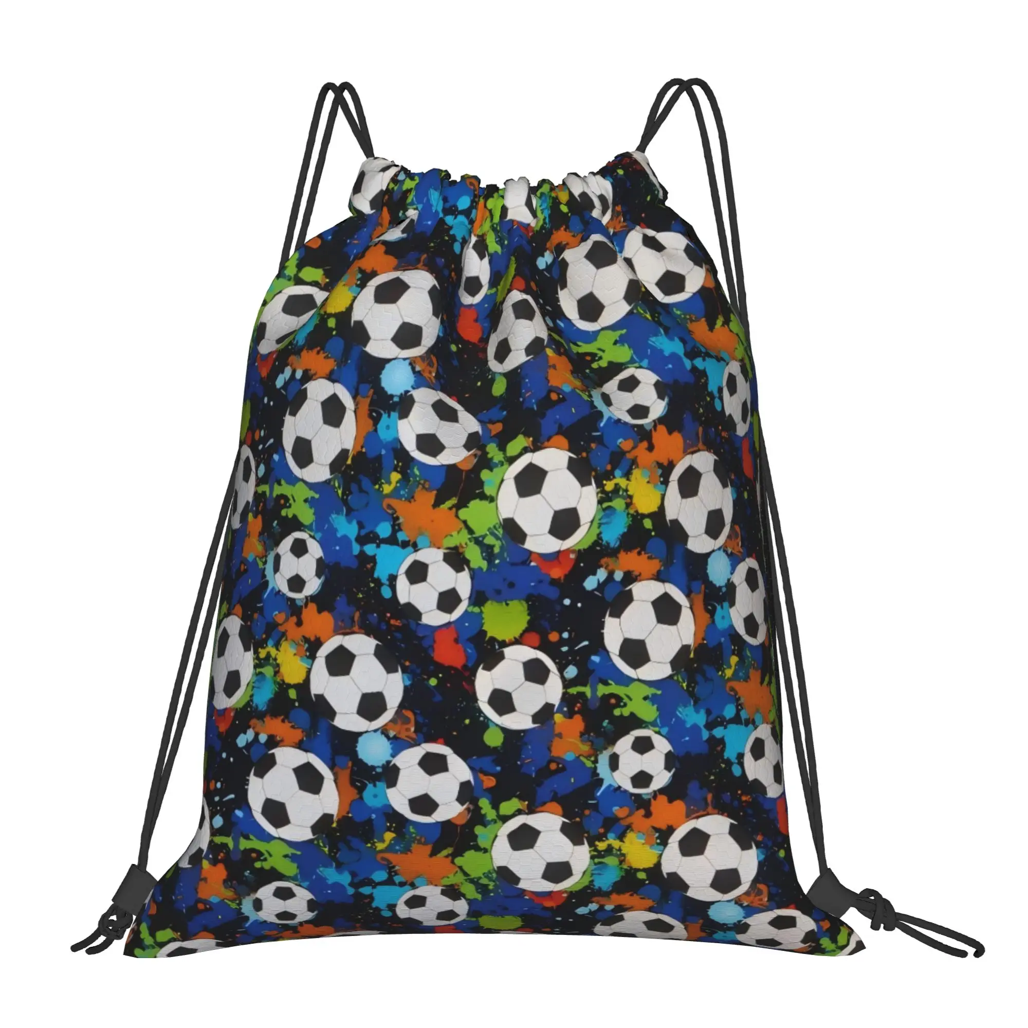 Soccer Football Fan Merch 16  Drawstring Bags Sports Unisex Storage Organize Bundle Pocket Rope Bag