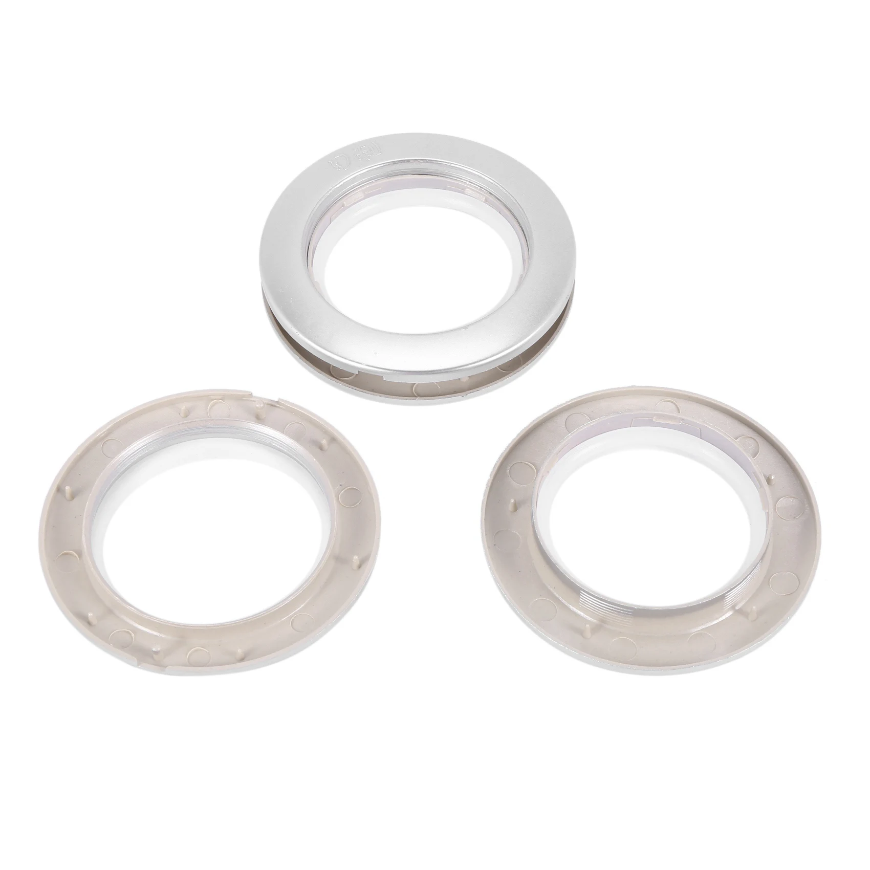 BMBY-100 Pack Curtain Grommet, Inner Diameter 43Mm Curtain Eyelet Rings Nanoscale Low Noise Roman Ring (Silver)