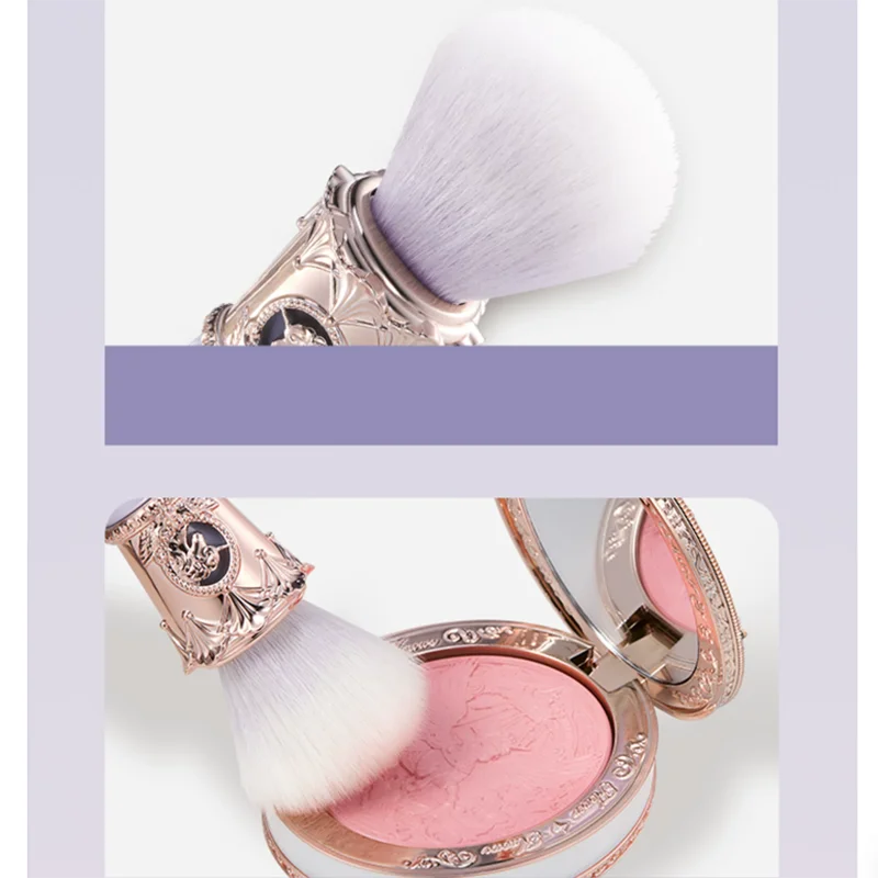 Flowerknows Knight Unicorn Collection Makeup Brush Set Slanted Pointed Design for Precise Application Cruelty Free Powder Brush view 3