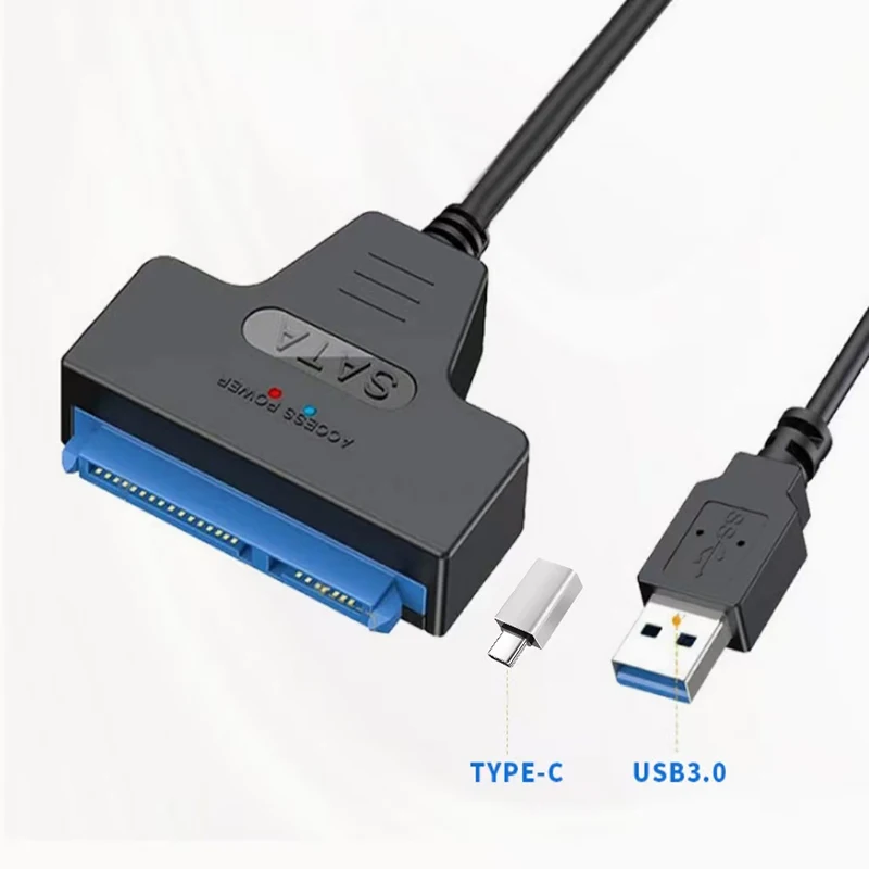 SATA to USB 3.0 Adapter Cable for 2.5 inch Hard Drive HDD/SSD Data Transfer,2in1 Sata Cable  External Hard Drive Converter image 2