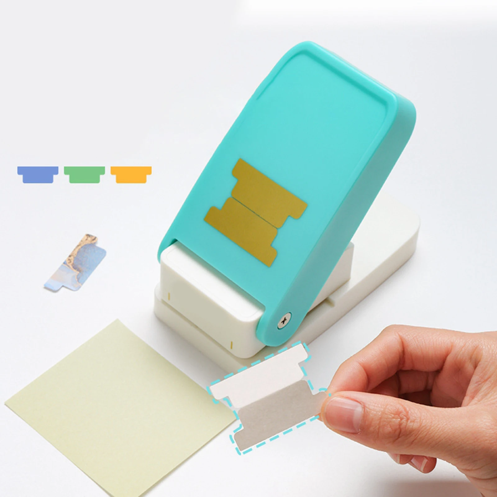 Separatore di foglie sciolte etichetta Punch Hole Punch Tab Punch Paper Craft per File di classificazione libro scolastico Scrapbook segnalibro