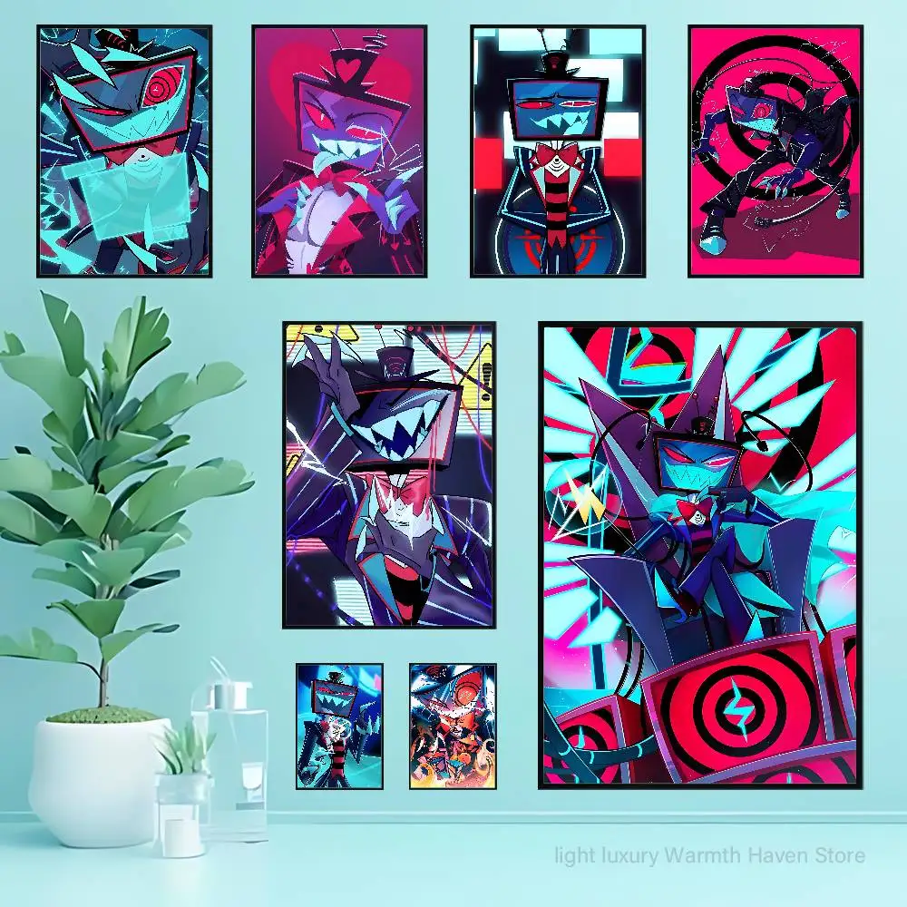 

H-Hazbins-S VOX Trust Us H-Hotel Anime Wall Art Canvas Painting Poster For Living Room Home Decor Decoration Picture