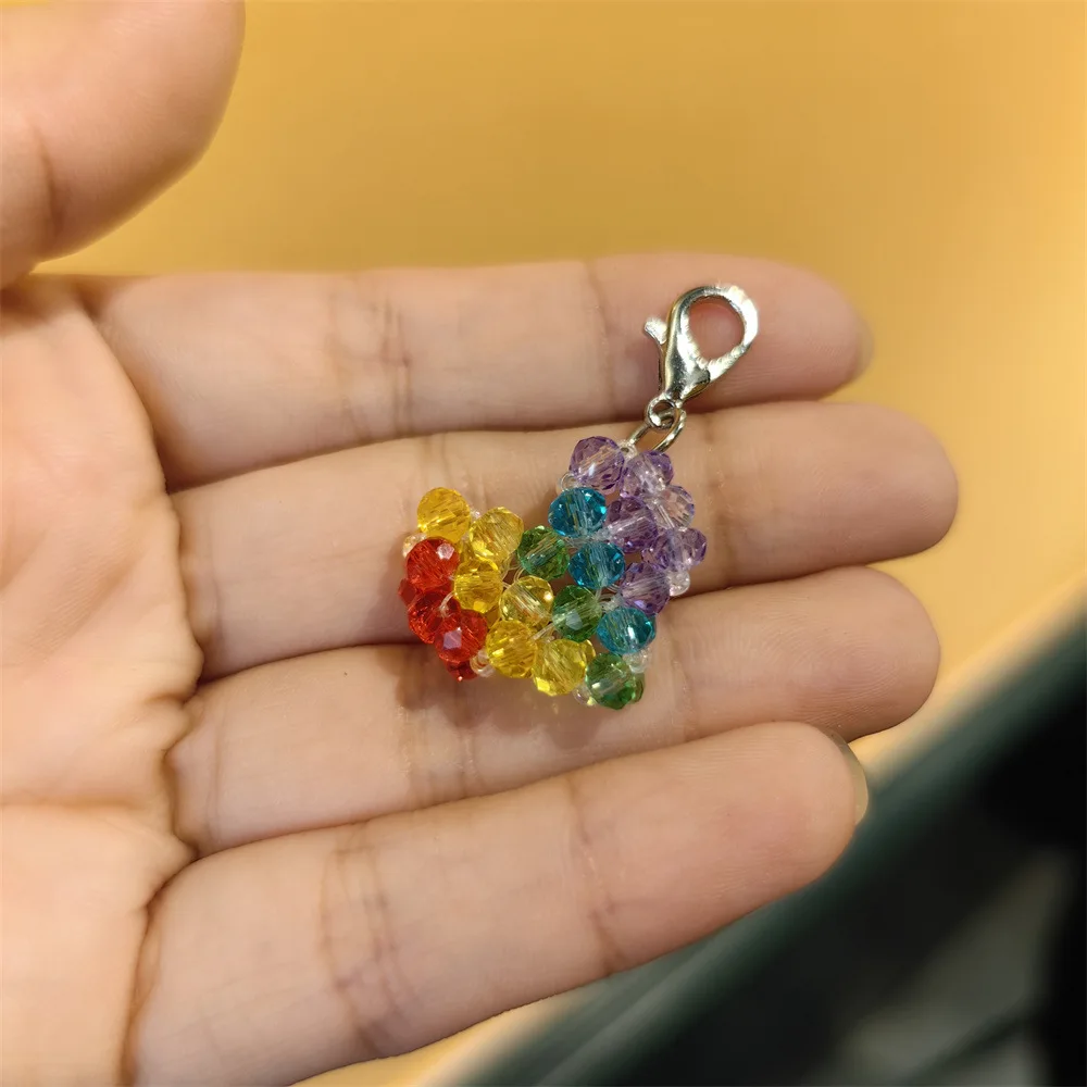 Shoe Charms Cartoon Red Green Christmas Faux Glaze Bow Strawberry Rainbow Heart Beads Buckle Decoration Lightweight Portable