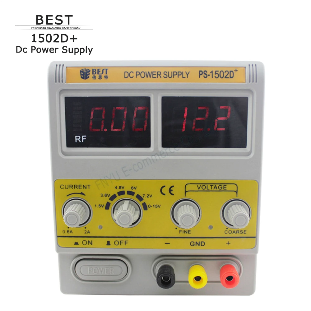 

BEST 1502D+ DC 15V/2A Regulated Power Supply Maintenance Of Power Supply Digital Controlled Power Supply Rf Signal Detection