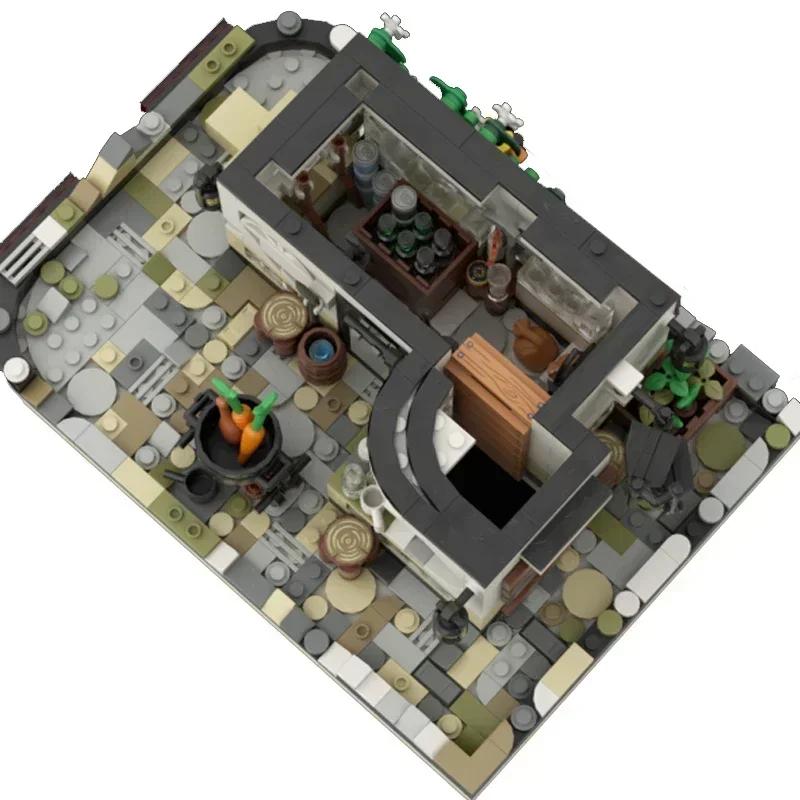 ChristmasCity Street View Modell Moc Gebäude Ziegel Ecke Musik Shop Technologie Modulare Blöcke Geschenke Spielzeug DIY Sets Montage