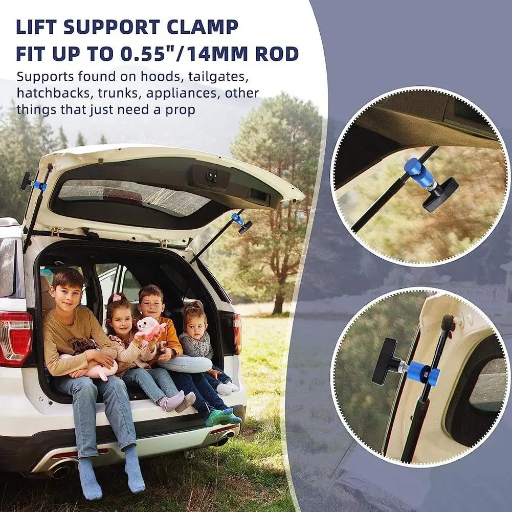 

Металлический противоскользящий фиксирующий зажим для капота автомобиля, держатель-фиксатор, подъемный стержень, опора для капота, автомобильное устройство L3O8