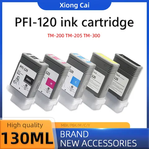 Cartucho de tinta PFI120 PFI-120 de 130ML, para impresora Canon TM-200TM-205 TM-300TM-305