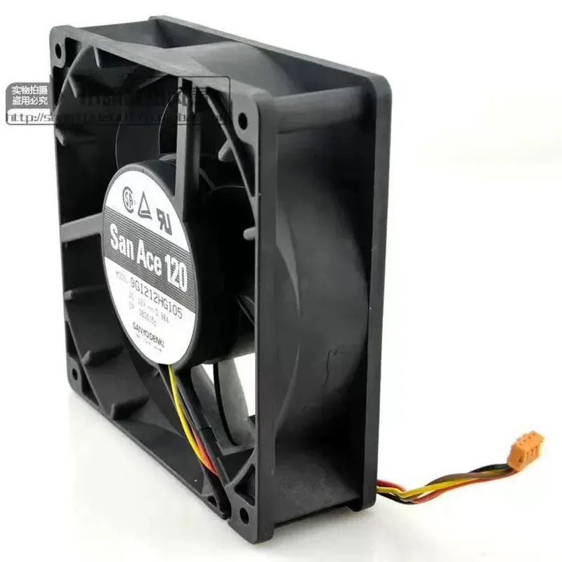 for Sanyo SanAce 12038 Chassis Cooling Fan 12V 0.98A 9G1212HG105 Original Genuine Server Cabinet Radiator