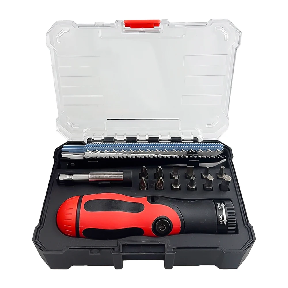 19Pcs Saber Saw Set Multifunctional Handle Fits Reciprocating Saw Blades & Screwdriver Bits Cutting Tool for Wood Plastic Pipe - view 6