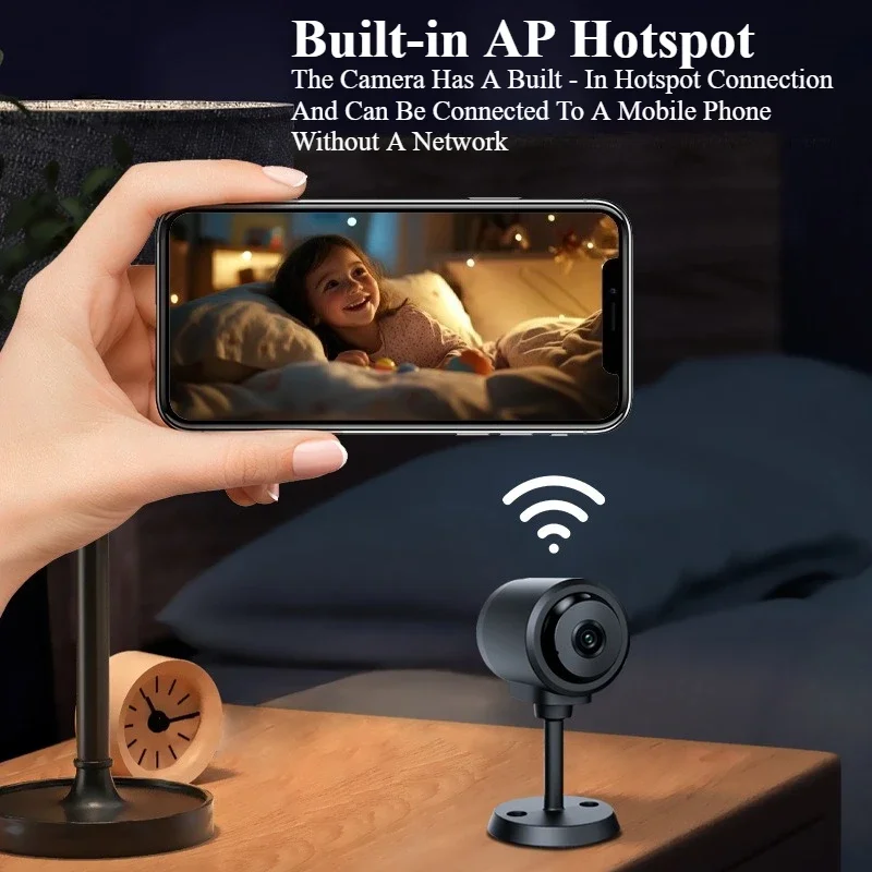 كاميرا C1 130 °   رؤية واسعة الزاوية مدمجة في البطارية تدعم اتصالات WiFi Bluetooth مع إنذار كشف والتخزين السحابي