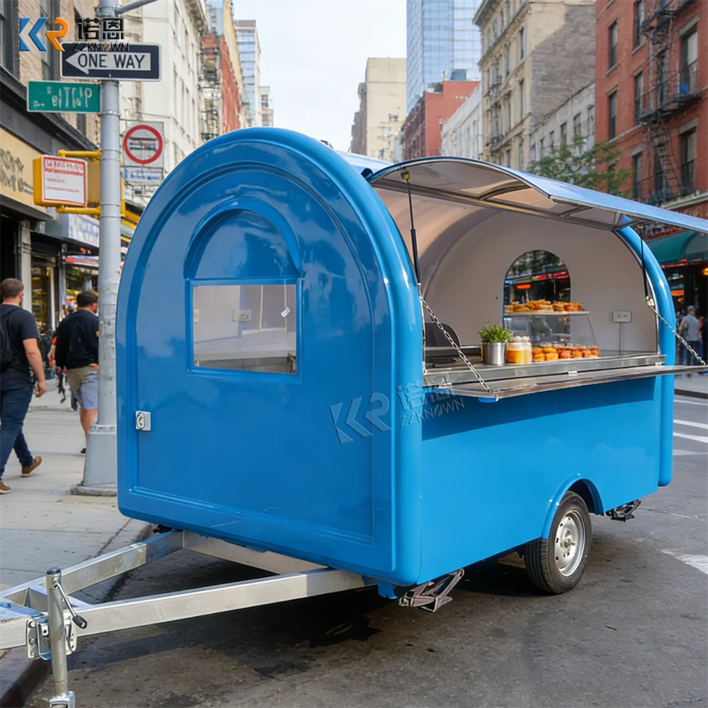 Customizable Snack Catering Trailer Mobile Food Truck Multi Functional Fast Food Catering Vending Food Trailer Fully Equipped