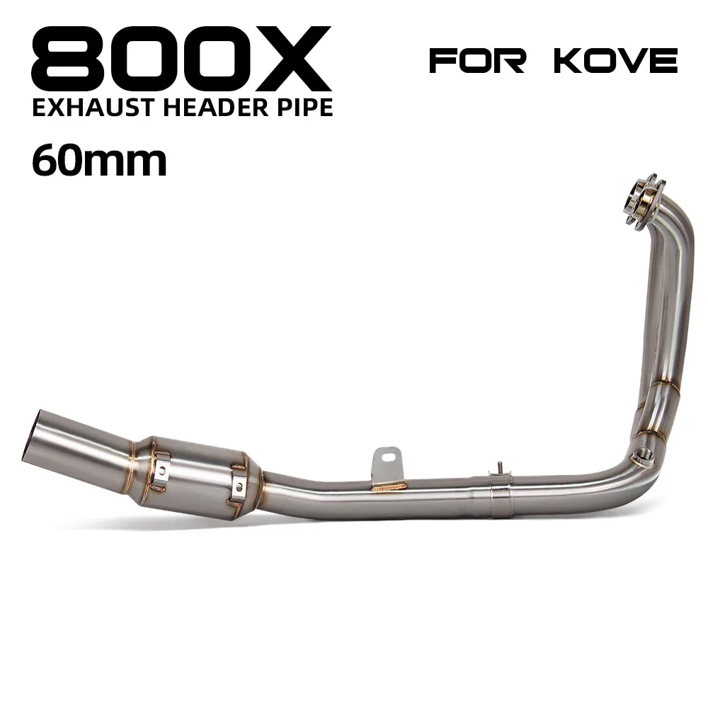

Motorcycle Exhaust Adventure Motorcycle Front Link Escape Pipe Kit Compatible with Kove 800X Exhaust header pipe