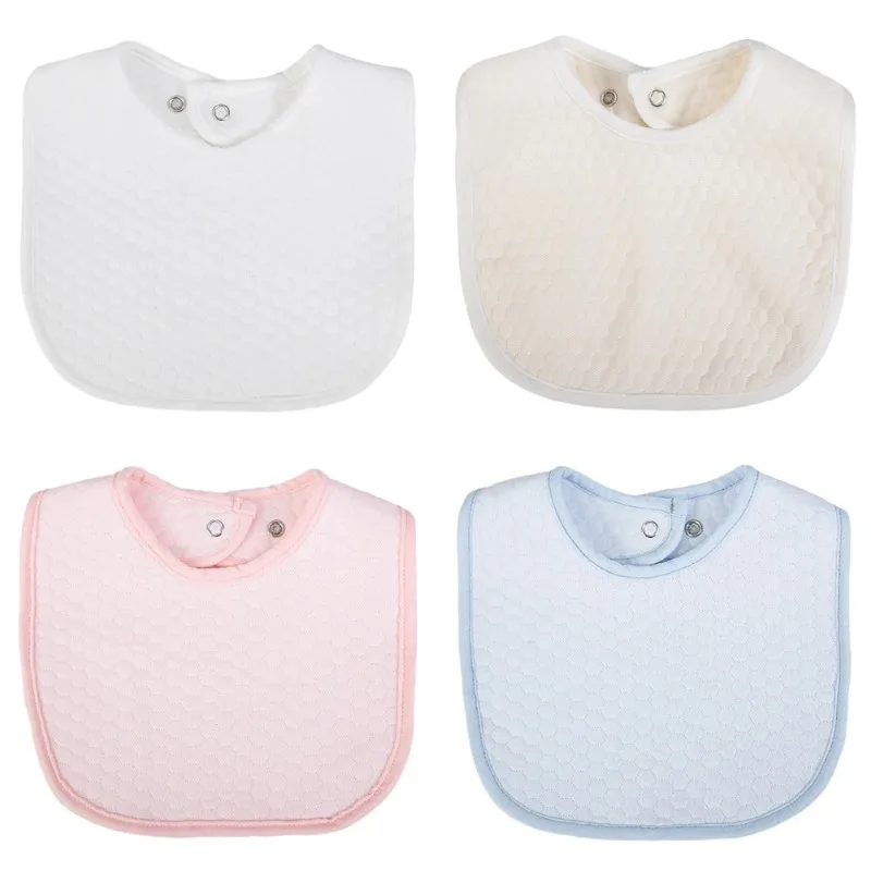 Waterproof Solid Cotton Baby Bibs Absorbent Saliva Towel Newborn Feeding Burp Cloths Bandana Scarf Snap for Infant Boys Girls