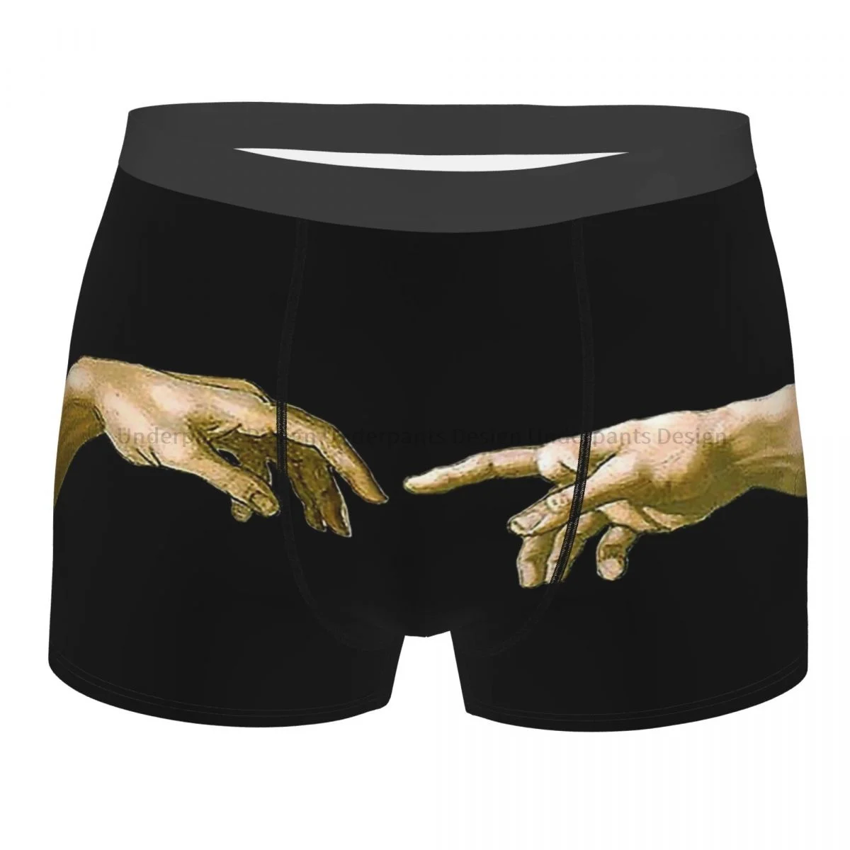 Touch Of God, The Creation Of Adam Underpants Cotton Panties Male Underwear Sexy Shorts Boxer Briefs