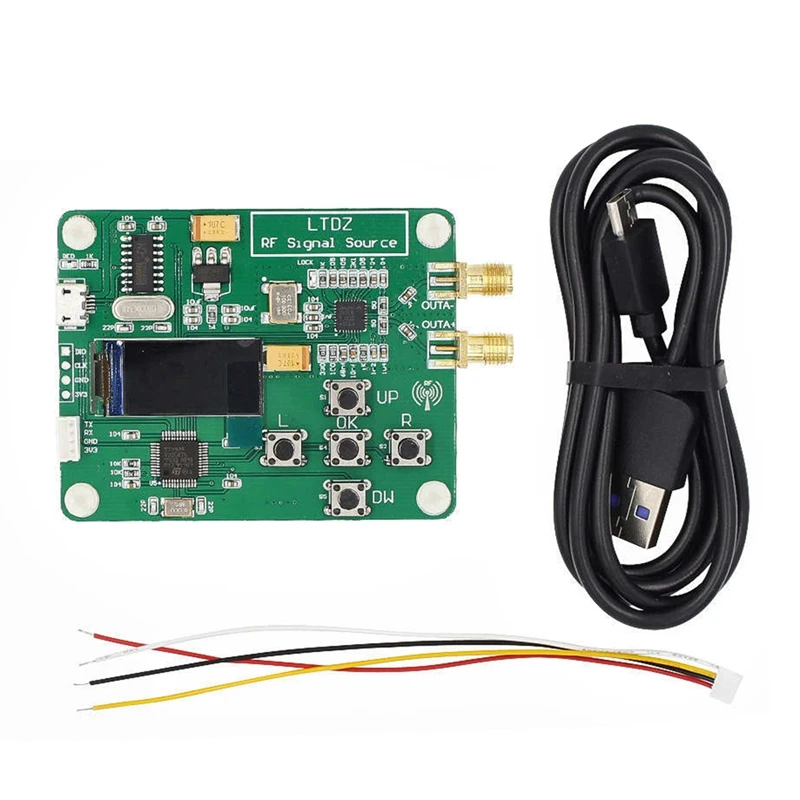 

MAX2870 STM32 23.5-6000Mhz Signal Source Module USB 5V Powered Frequency And Modes Serial Port Control