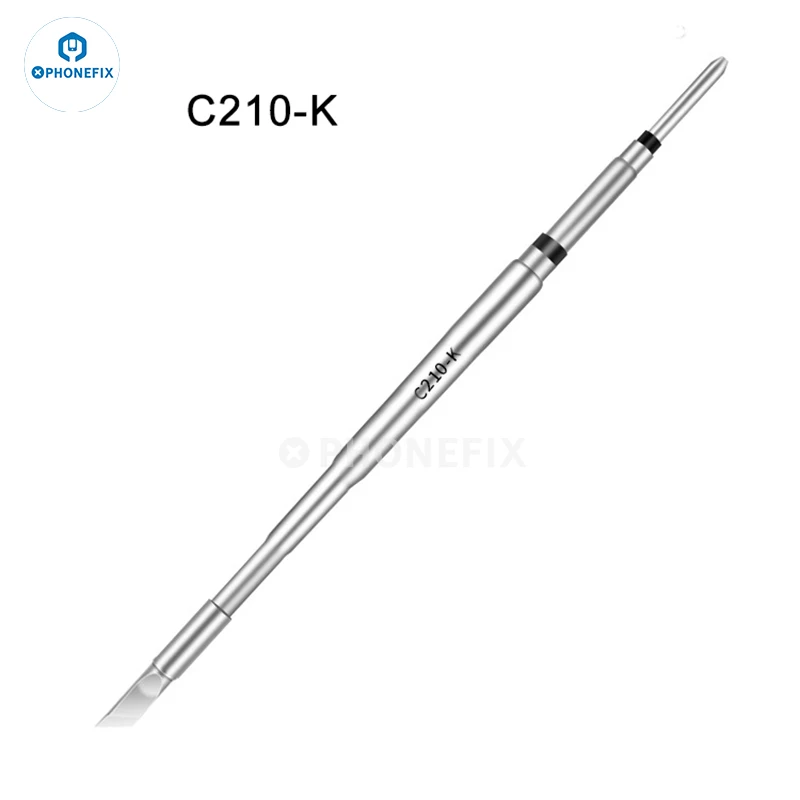 PHONEFIX OEM JBC T210 Solder Iron Tips for JBC CD-2SHE I2C T210 & Sugon T26D Soldering Station Universal T210 Welding Tips