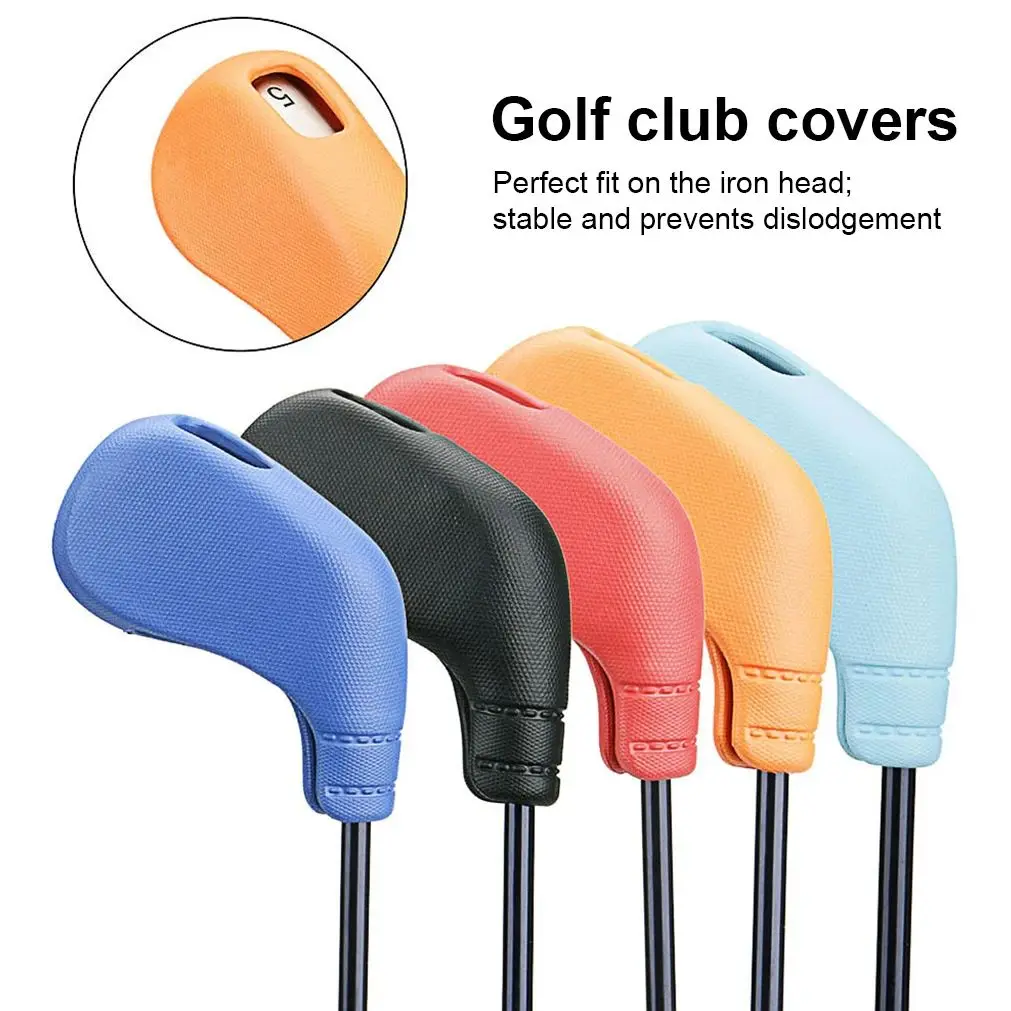 Golf Club Cover Waterproof Iron Head Covers Replacement Protector Sky Blue