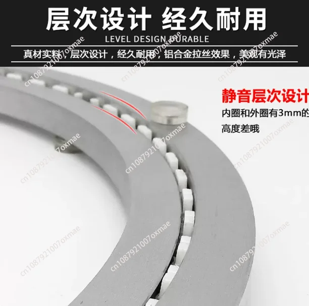 60cm Aluminium Alloy Swivel Turntable Mute Bearing Rotating Plate for Dining Table