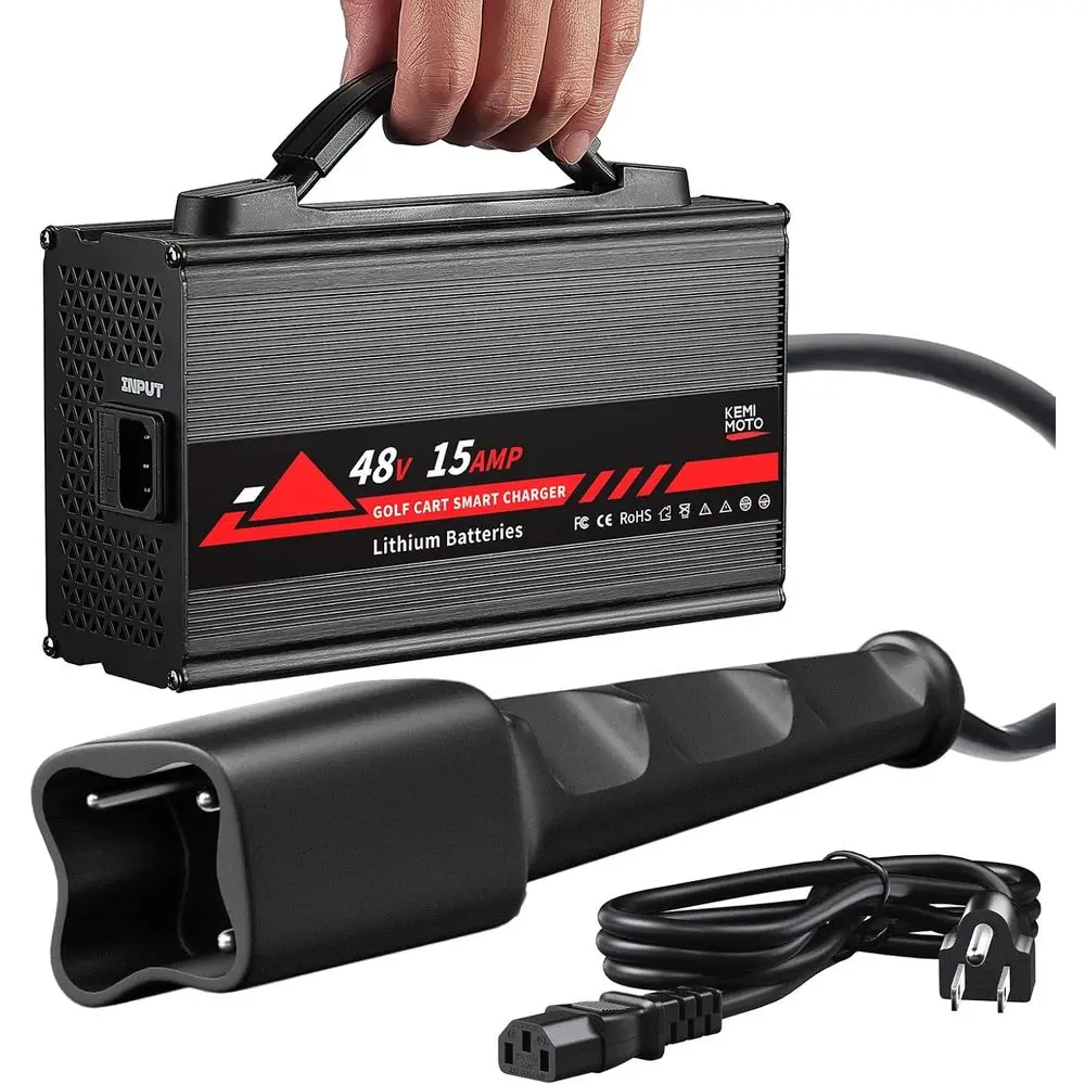

Зарядное устройство для гольф-каров с литиевой батареей 48 В для G29/Drive/Drive 2, зарядное устройство Lifepo4 на 15 А, зарядное устройство для гольф-каров на 48 В, Ove
