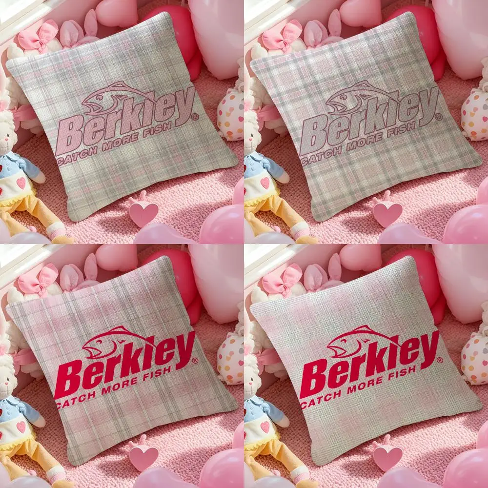 High-end Luer B-Berkley Fishing Match Pillow Case Pattern Printed Pillowcase for Living Room Sofa Cushion Cover & Bedroom Decor
