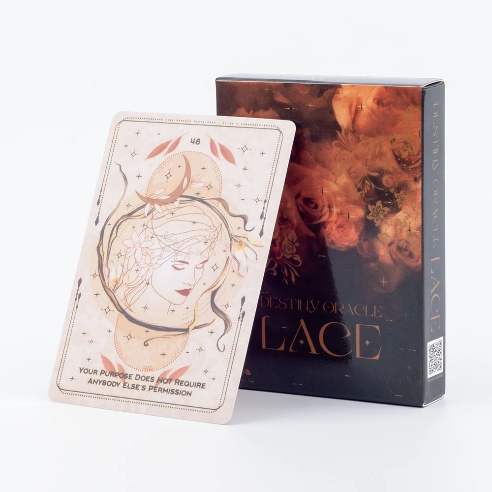 Destiny Oracle Lace Light and Wisdom Board Game English Version Divination Fate Oracle Party Deck  53 Pcs 10.4*7.4cm