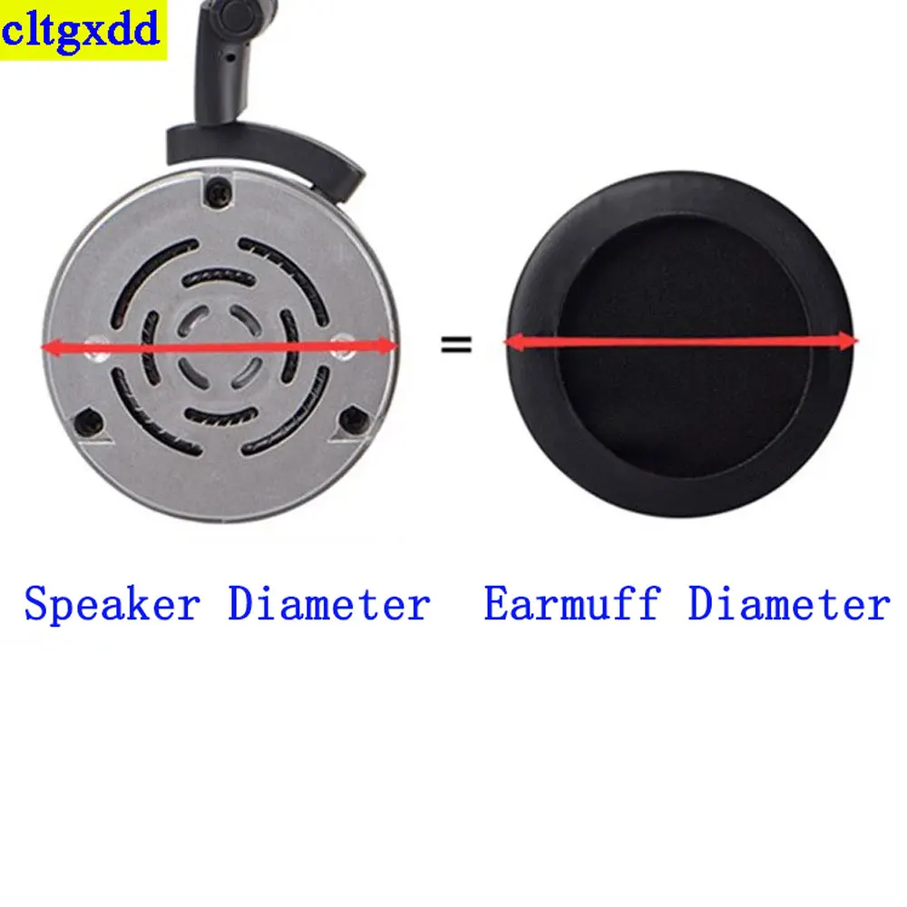 cltgxdd 1 se universal round earphone ear pads 45 50 55 60 65 70 75 80 85 90 95 100 105 110MM slow rebound soft leather ear tips