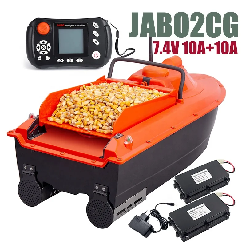 Europa alemanha laranja jabo 2cg 7.4v duas baterias equipamento de pesca fabricante acessório gps fishfinder sonar fish finder isca barco