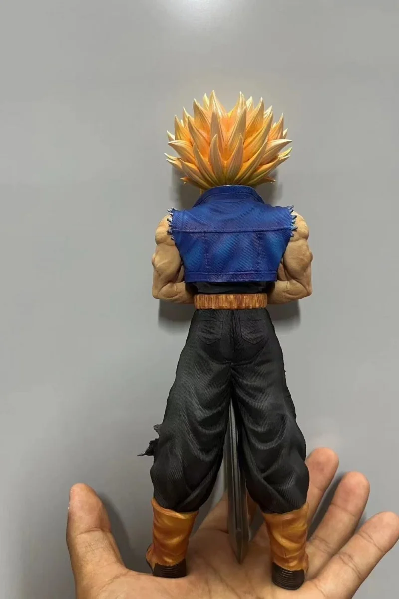 Anime Dragon Ball Z Trunks, Figuras de Ação Trunks do Futuro, Brinquedos Modelo PVC, Postura em Pé, Coleção Estátua Gk, Presente, 25cm