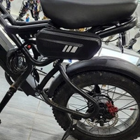 Motorcycle Side Bags Hard Shell Electric Scooter Hanging Bag Waterproof Drop Leg Bag Bike Triangle Pouch Cycling Frames 2024 25