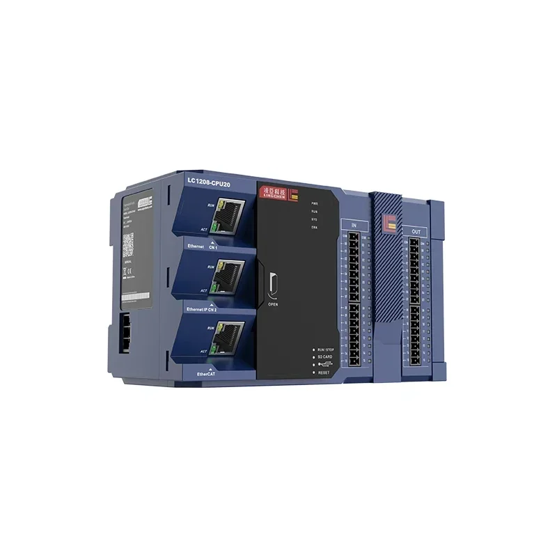 رائجة البيع وحدة تحكم منطقية قابلة للبرمجة EtherCAT EtherNet IO وحدة PLC1208-CPU20TN